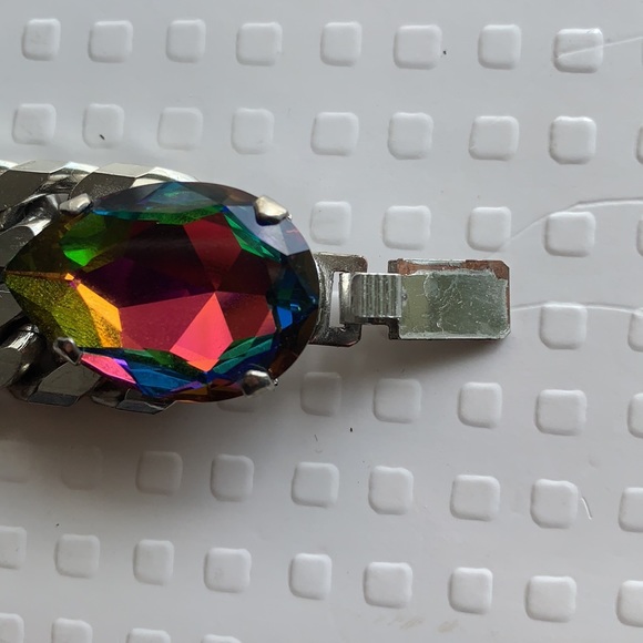 Otazu chain bracelet with Swarovski pear crystals - Picture 4 of 5